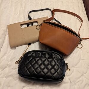 Elegant Black Quilted Crossbody Bag
